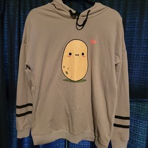 Brand new teen girls sweatshirt- cute potato?